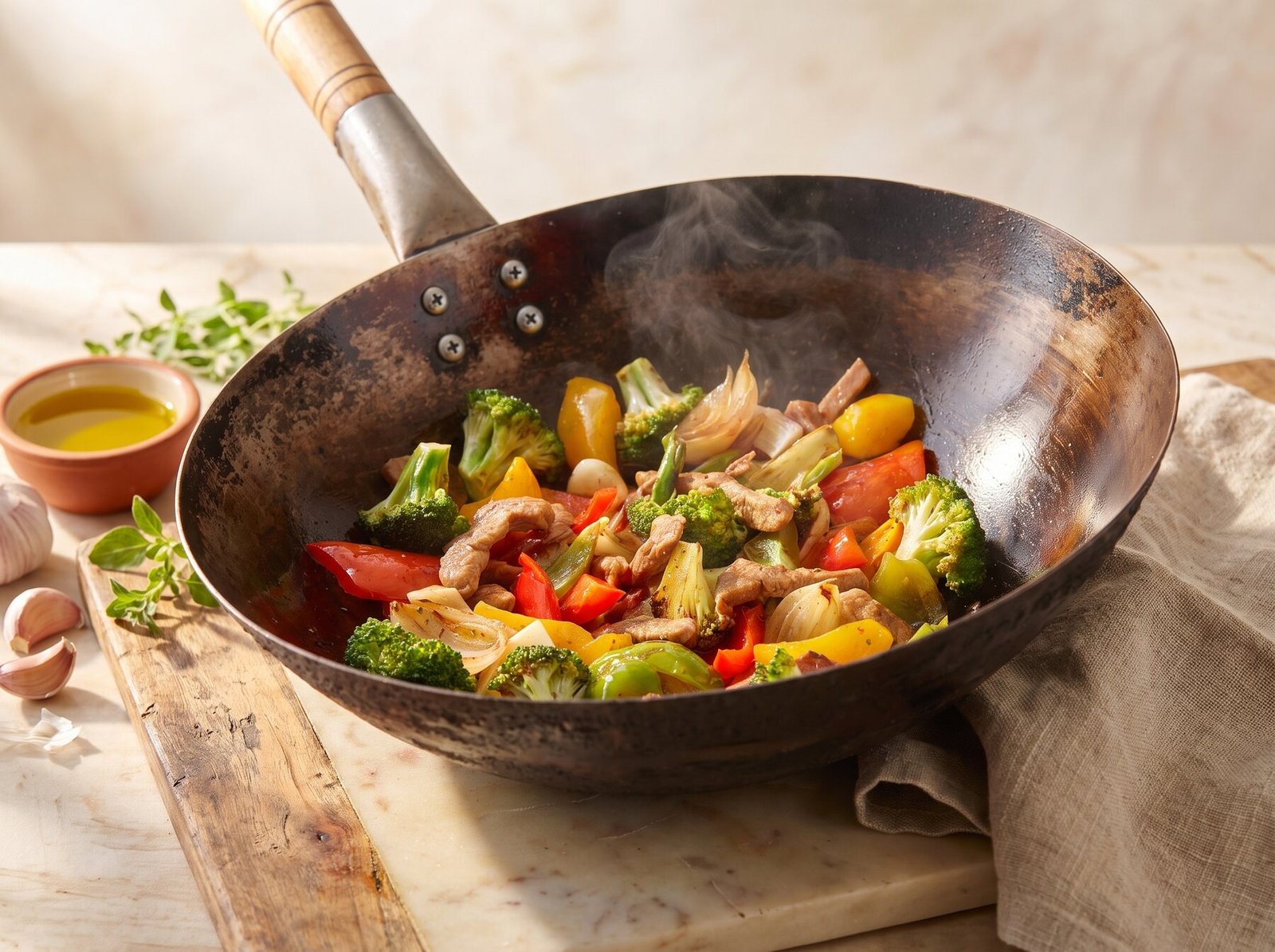 Wok-Pfanne aus dem Restaurant La Vespa in Artà